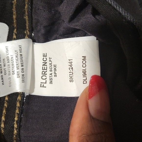 Dl1961 florence instasculpt spike black skinny jeans - Picture 5 of 7